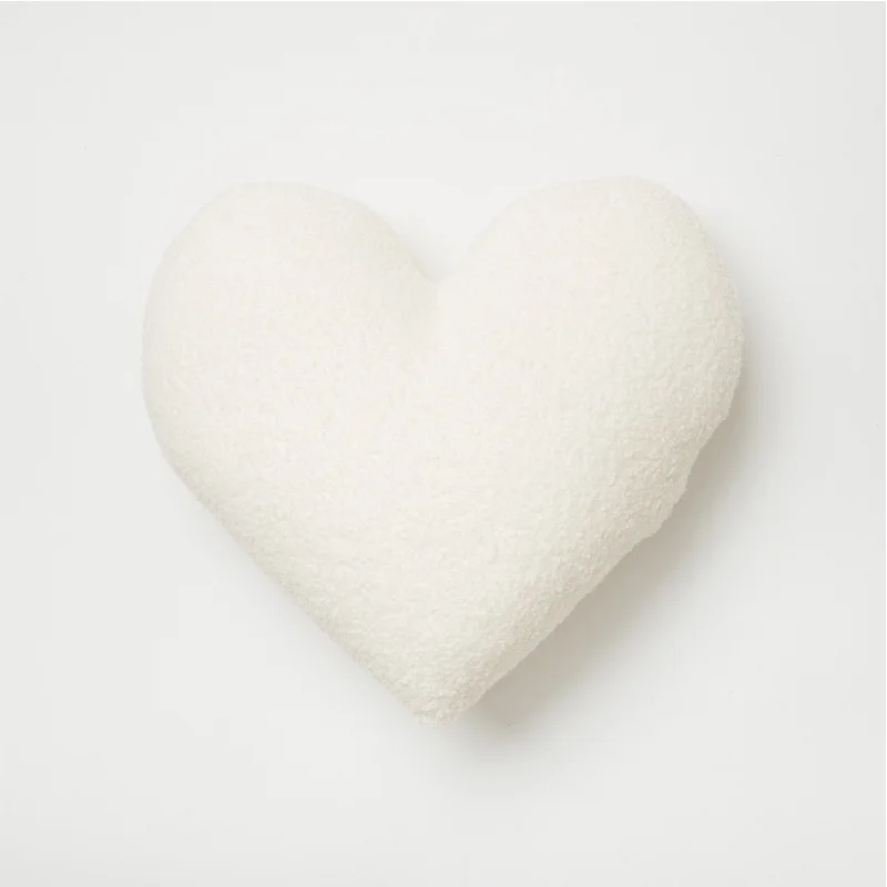 Brooke Boucle Heart Pillow