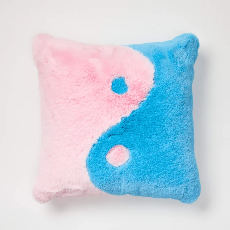 Cowgirl Clutch Yin Yang Plush Square Pillow Cover