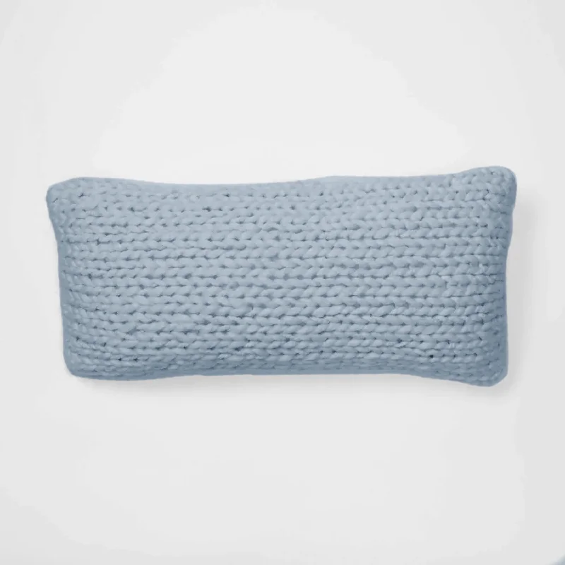 Emme Chunky Knit Lumbar Pillow Cover