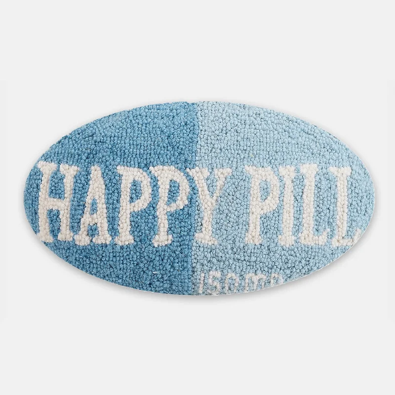 Happy Pill Shaped Pillow