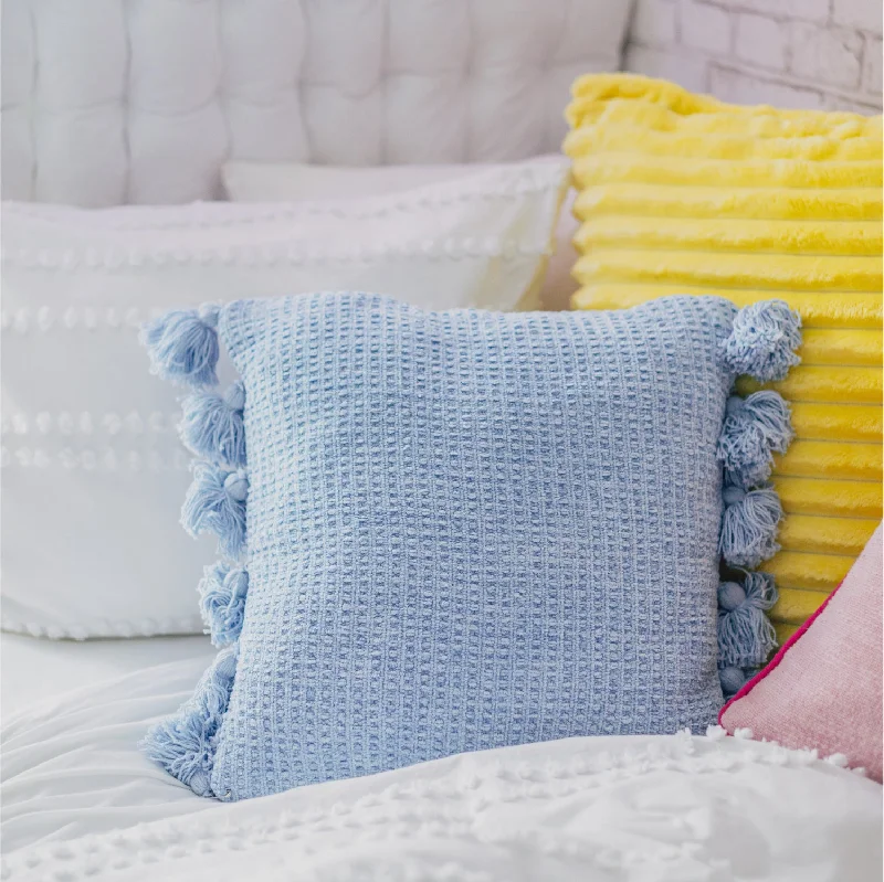 Kai Chenille Tassel Square Pillow