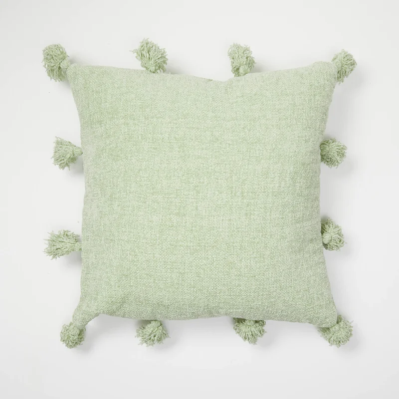 Mackenzie Knit Tassel Square Pillow