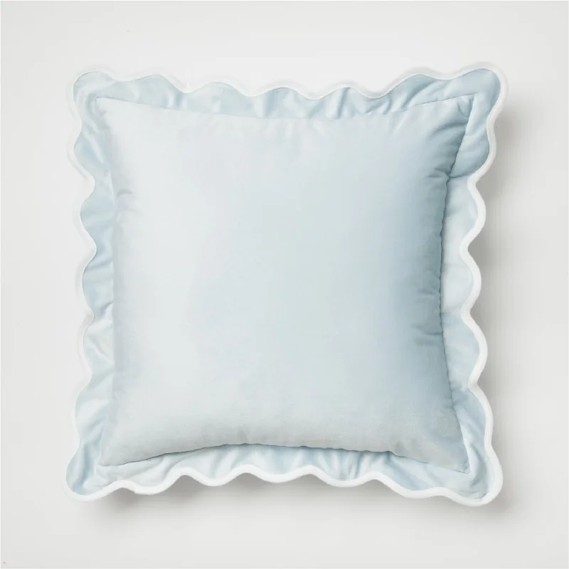 Merritt Scalloped Edge Square Pillow