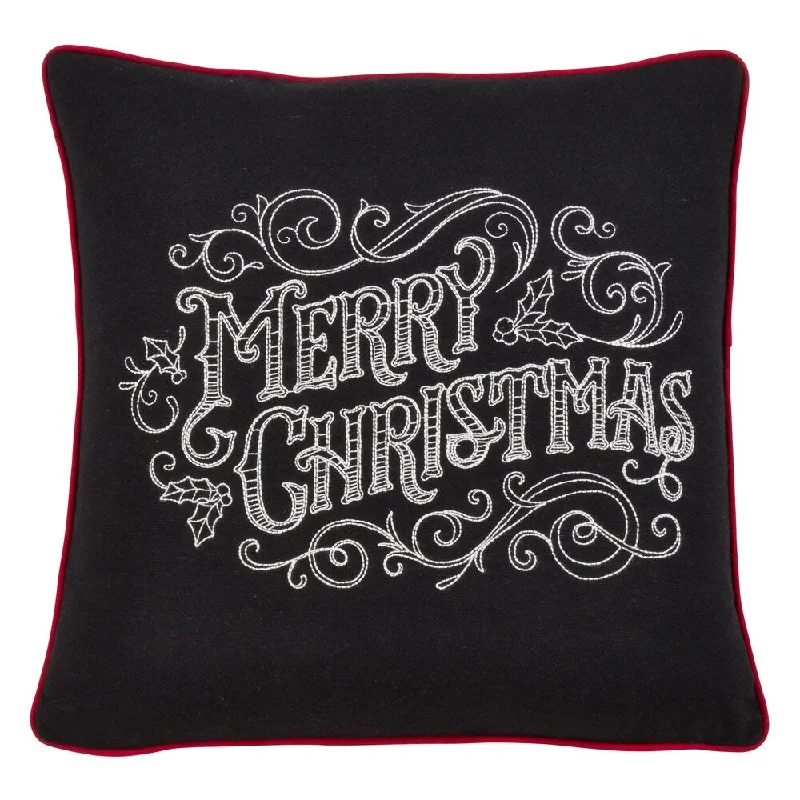 Merry Christmas Chalkboard Design Pillow