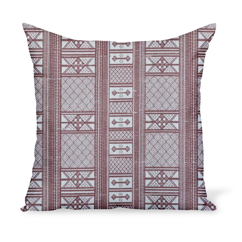 Peter Dunham Textiles Outdoor Masai in Red Pillow