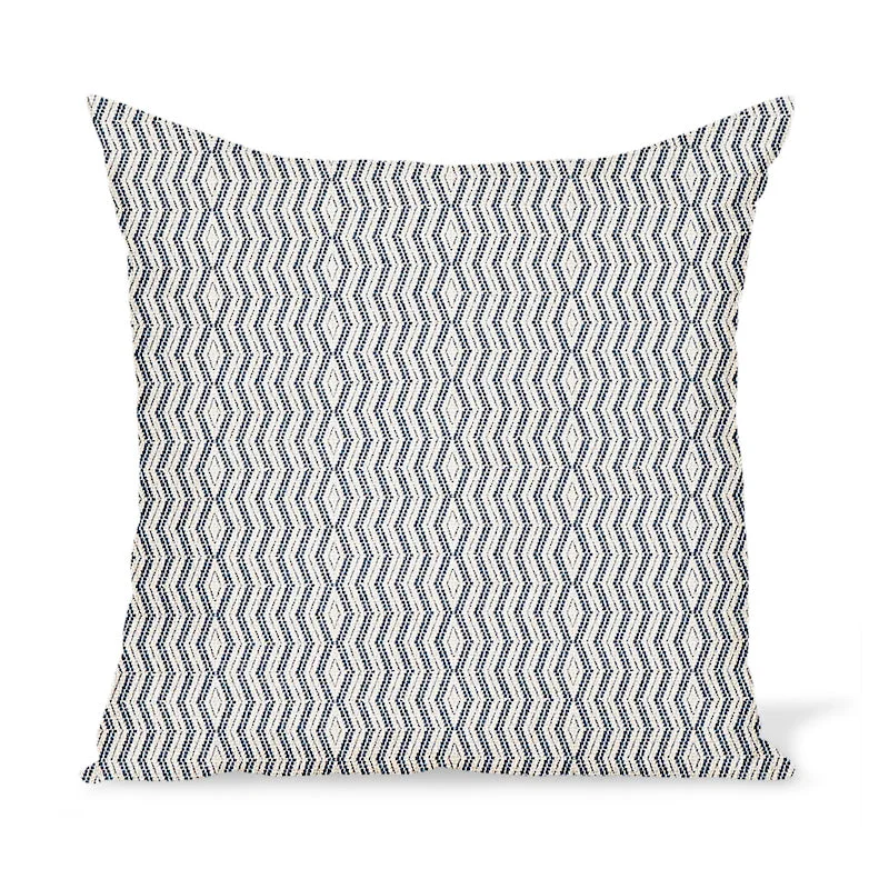 Peter Dunham Textiles Outdoor Persis in Indigo on Natural Pillow