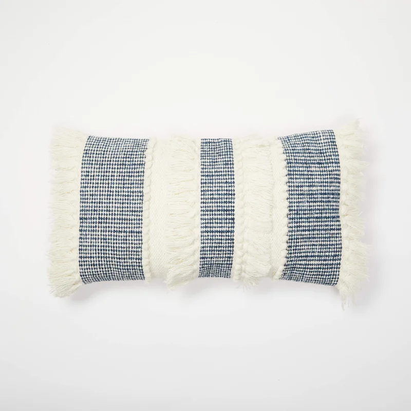 Recycled Denim Lumbar Pillow