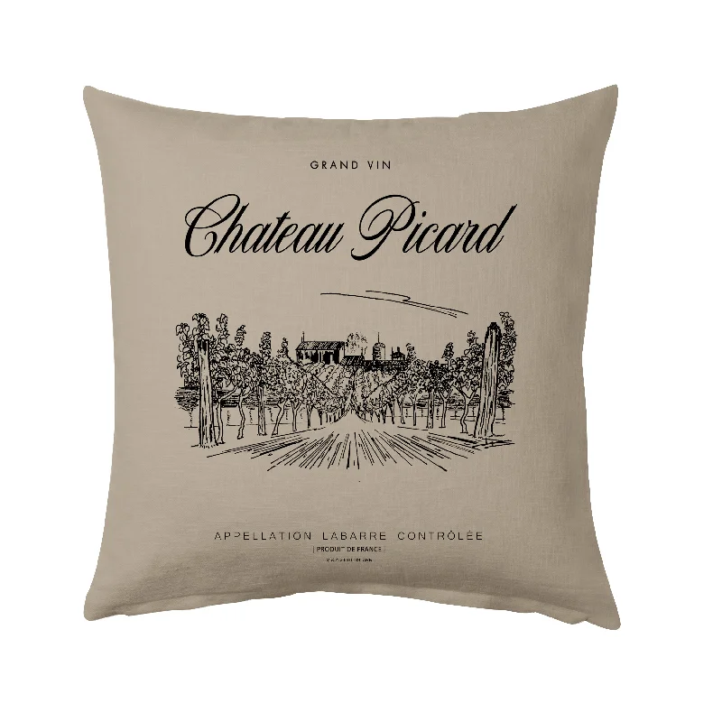 Star Trek: Picard Chateau Picard Vineyard Logo Throw Pillow