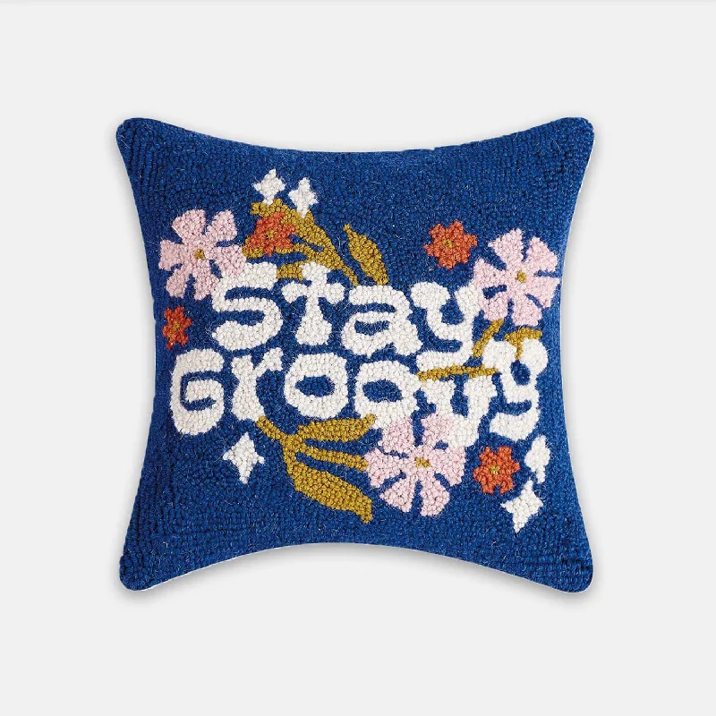 Stay Groovy Square Pillow