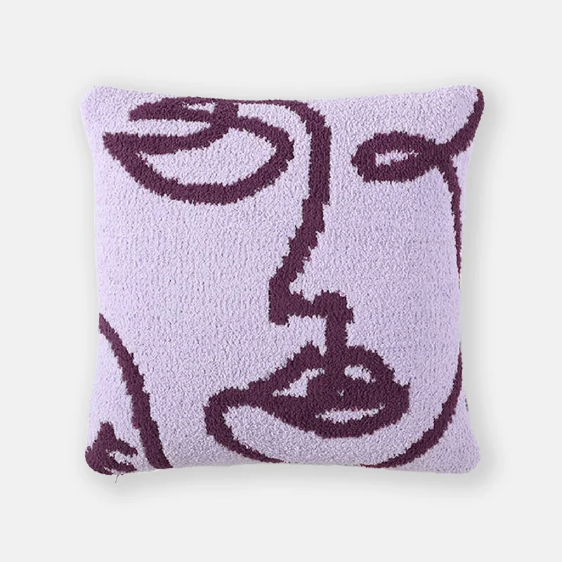 Sunday Citizen Faces Throw Pillow