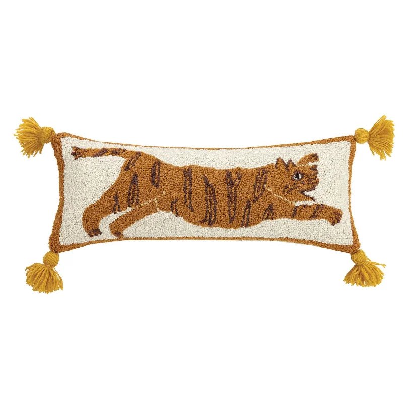 Tiger Tassel Lumbar Pillow