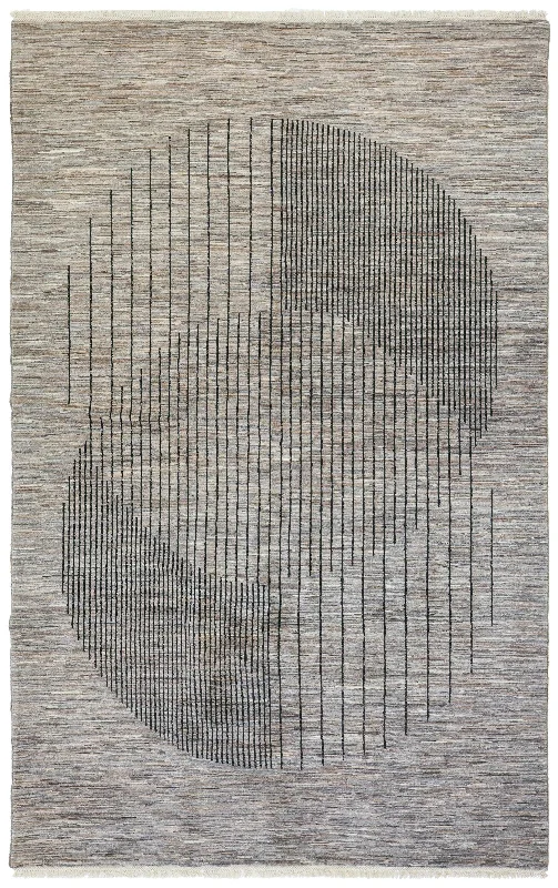 Abstract Spheres Handwoven Contemporary Rug, J76187