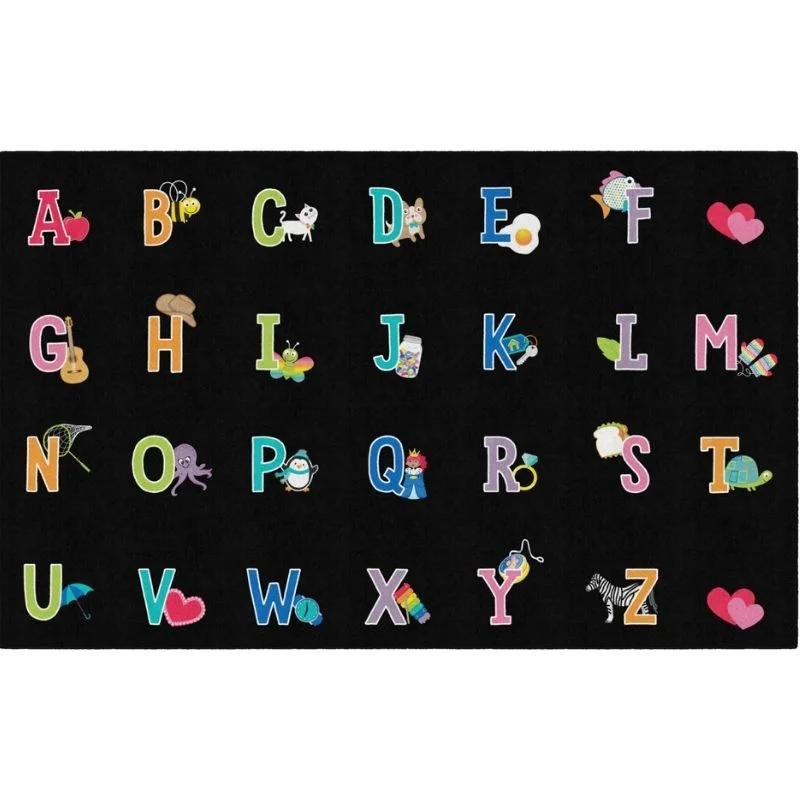 Alphabet Pictures Classroom Seating Rug