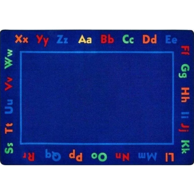 Alphabet Upper and Lower Case Border Rug