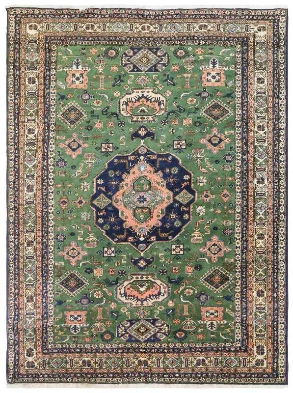 Antique Ardabil Handwoven Tribal Rug, J75596