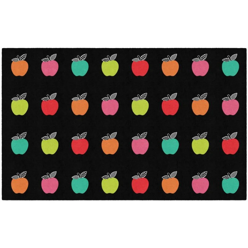 Colorful Apples Sitting Spot Rug