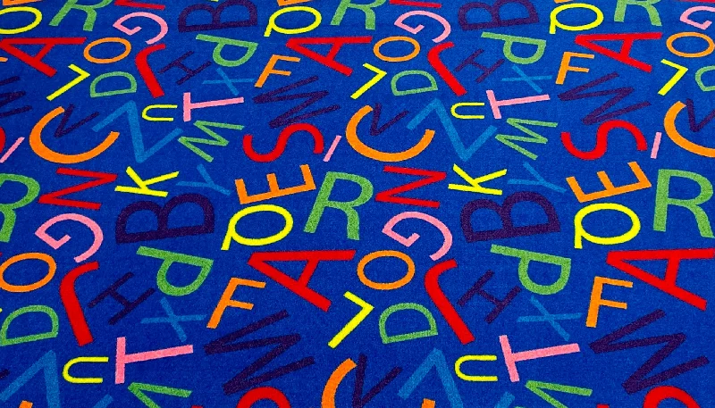 Colorful Letters Alphabet Carpet for Kids Wall to Wall