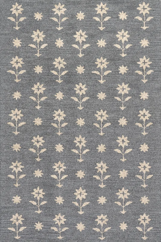 Ella Wool Rug | Blue Grey