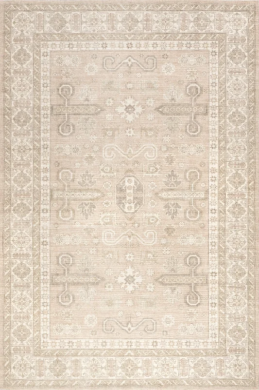 Fae Wool and Cotton Rug | Beige