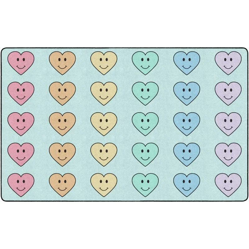 Happy Hearts School Seating Rug