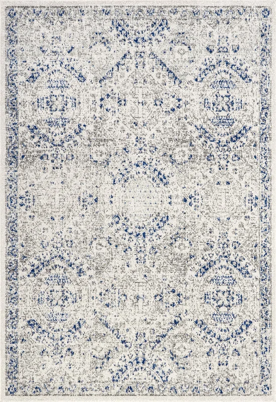 Honeycomb Labyrinth Rug | Blue