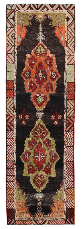 Vintage Konya Handwoven Tribal Rug, J57736