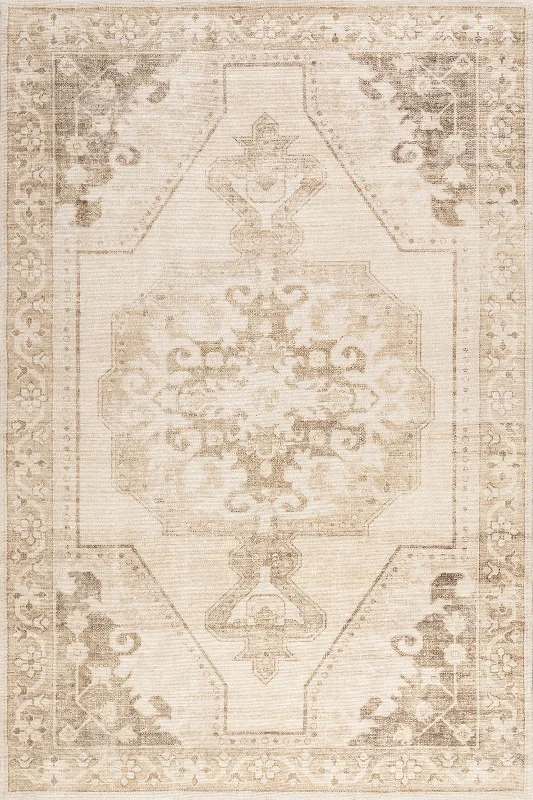 Nienna Wool and Cotton Rug | Beige