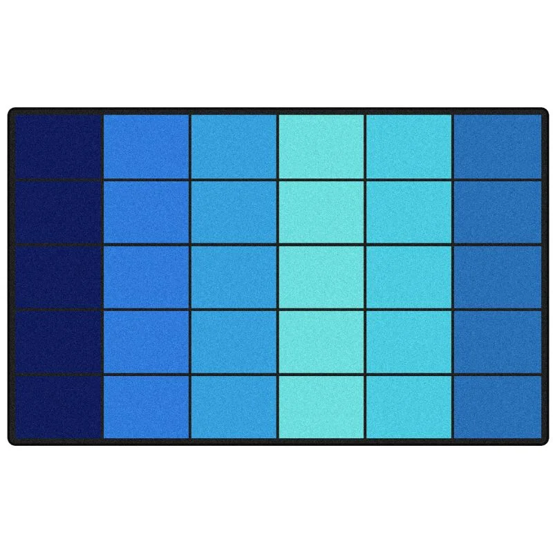 Ocean Blues Classroom Seating Rug - Factory Second