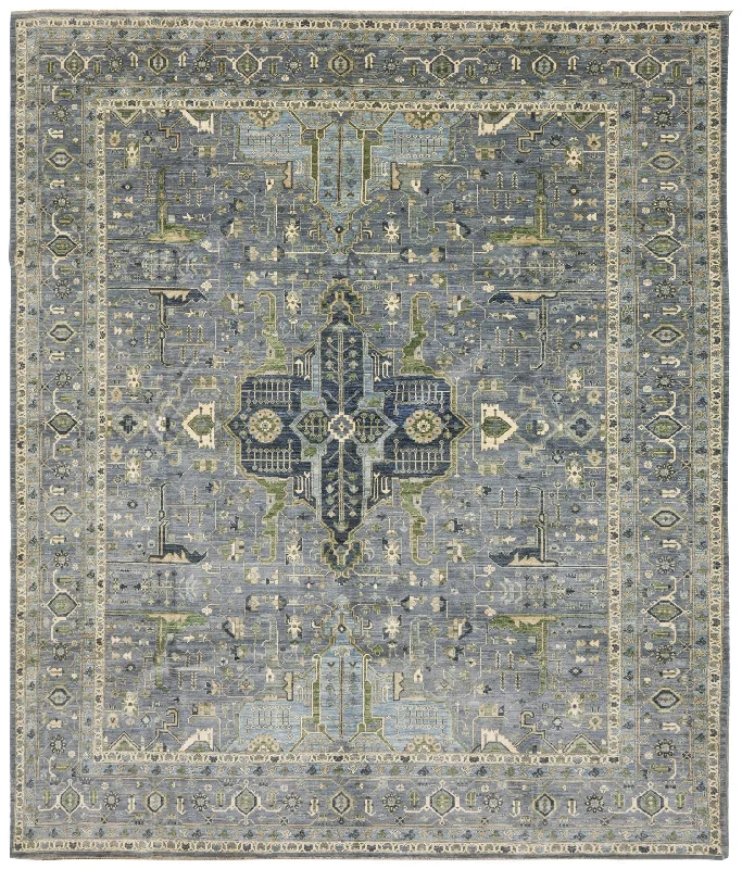 Oushak Medallion Handwoven Tribal Rug, J75326