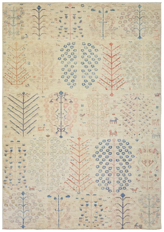 Oushak Tree Handwoven Traditional Rug, J75371