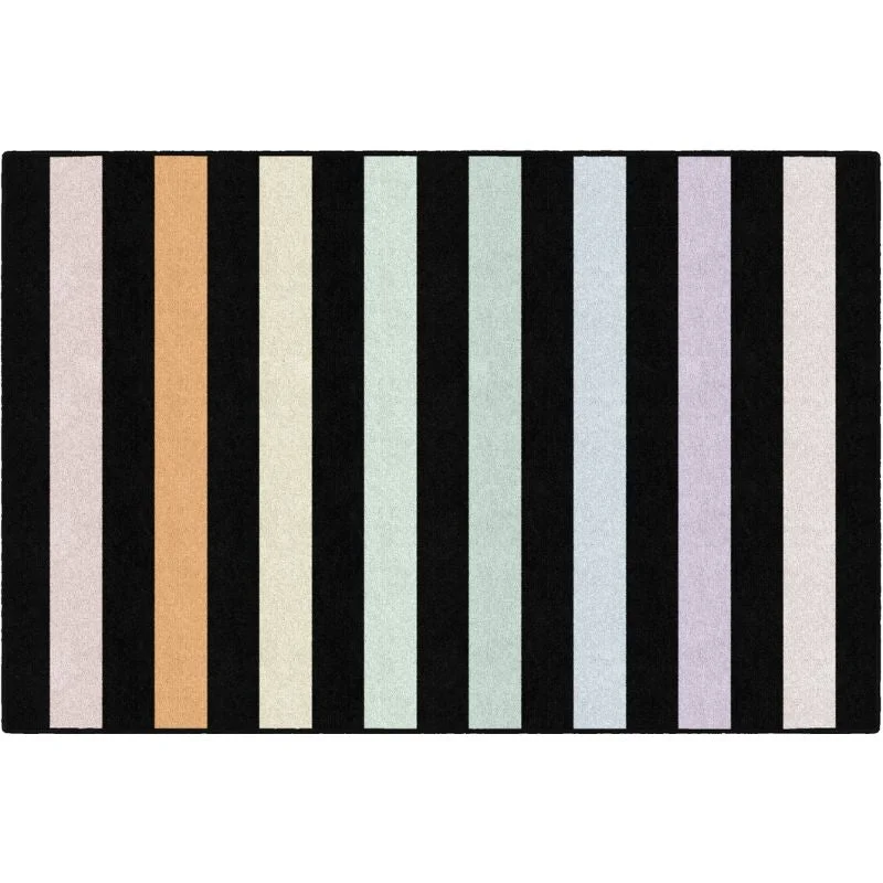 Rainbow Style Stripes Classroom Rug