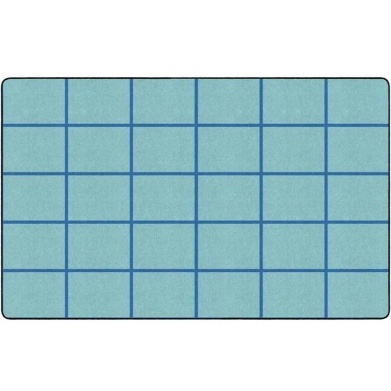 Aqua Marine Blue Classroom Rug