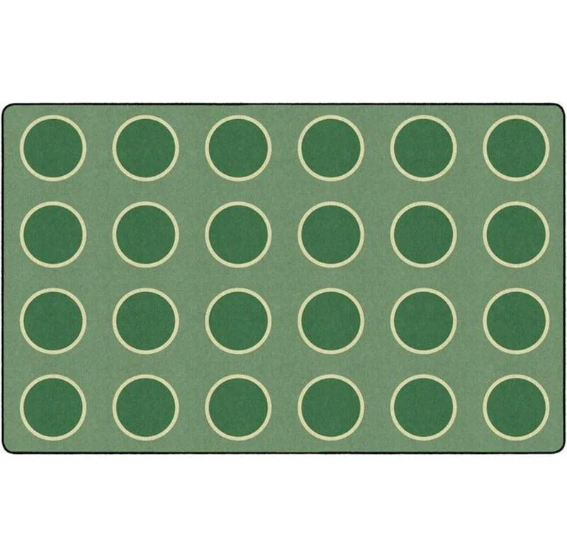 Spring Sage Circles Seating Rug