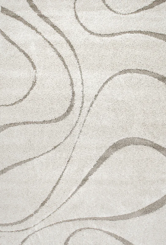 Shaggy Curves Rug | Cream