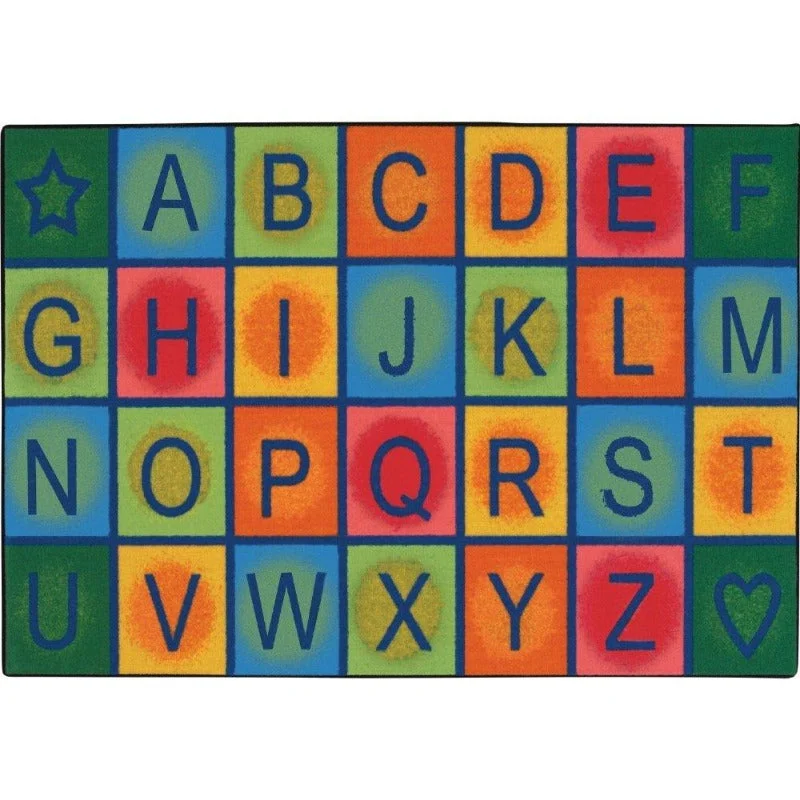 Simple Alphabet Blocks Rug