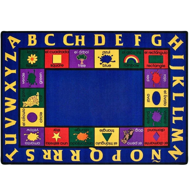 English Spanish Bilingual Classroom Rug