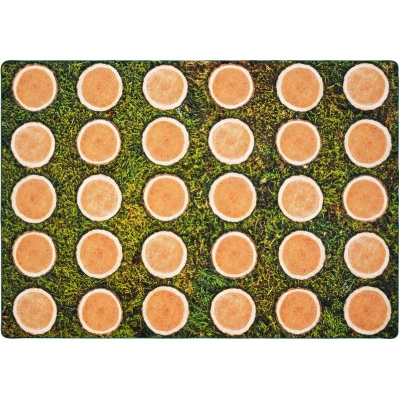 Tree Rounds Seating Rug - Factory Second