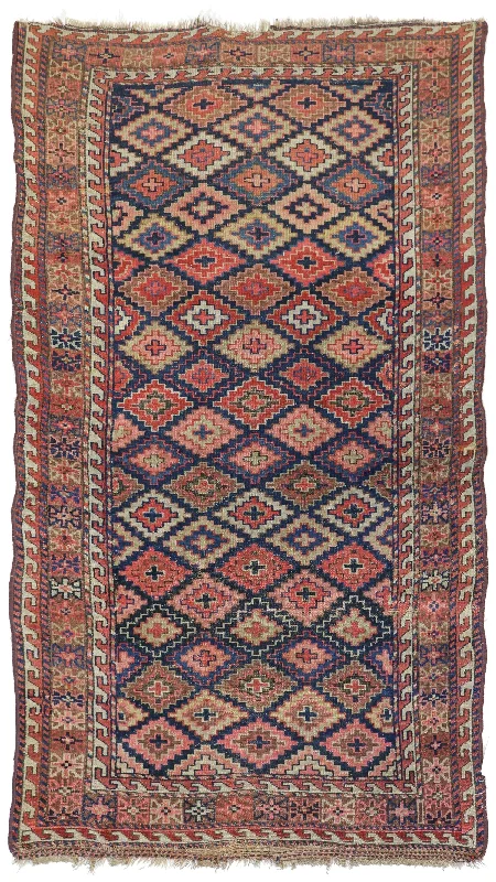 Vintage Veramin Handwoven Tribal Rug, J75401