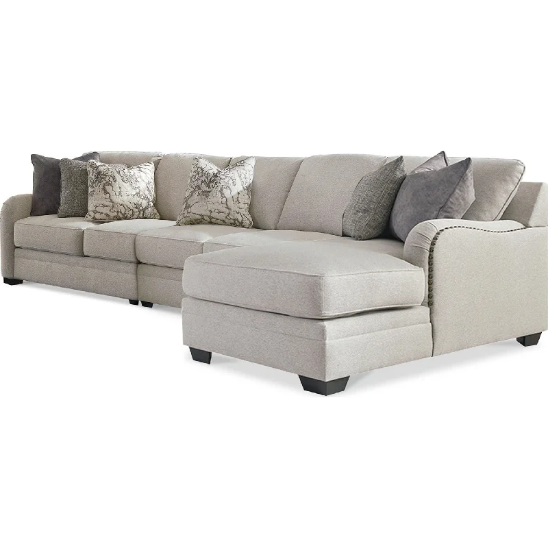 Dellara 3 Piece Sectional with Chaise