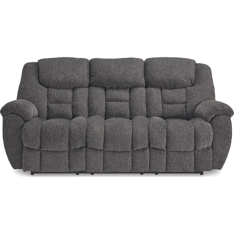 Foreside Reclining Sofa - Charcoal