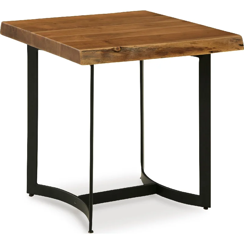 Fortmaine End Table - Brown/Black