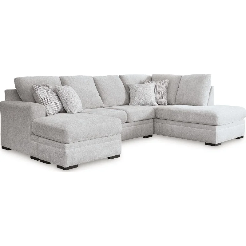 Gabyleigh 2 Piece Sectional with Chaise - Nickel