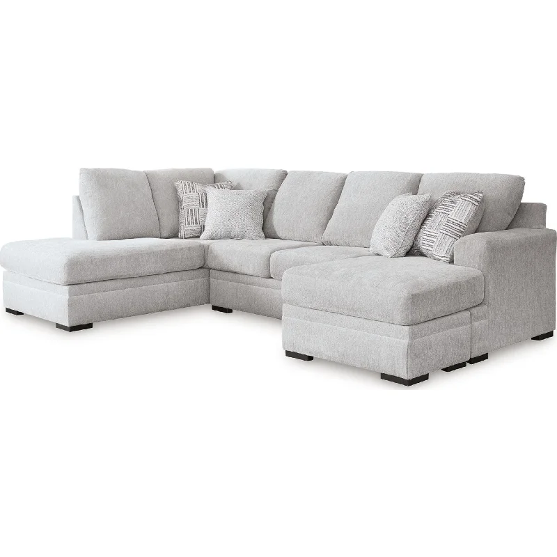 Gabyleigh 2 Piece Sectional with Chaise - Nickel