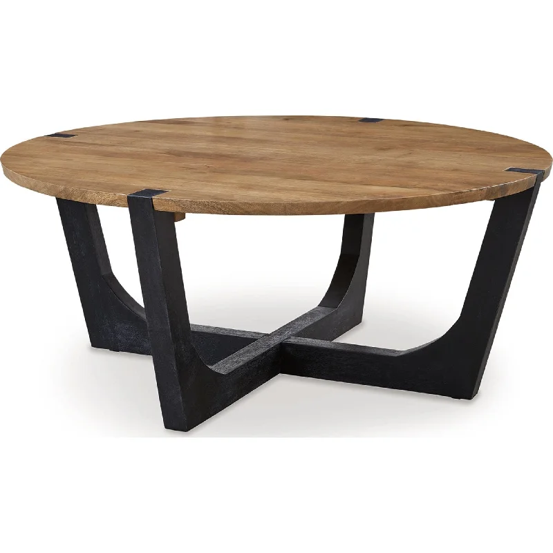 Hanneforth Coffee Table - Brown/Black