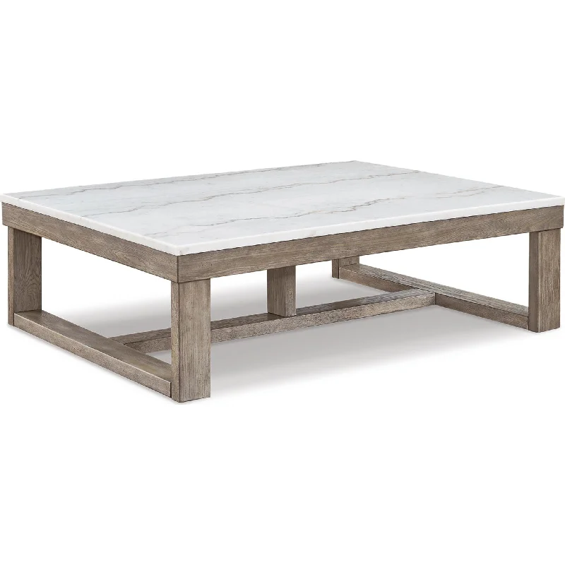 Loyaska Coffee Table - Brown/Ivory