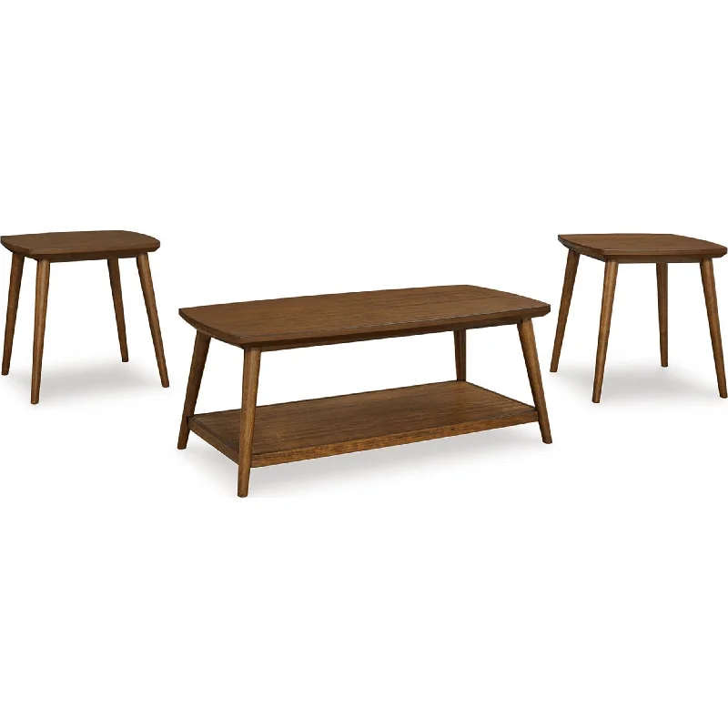 Lyncott 3 Pack Tables - Brown