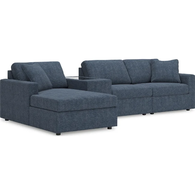 Modmax 4 Piece Sectional with Chaise - Ink