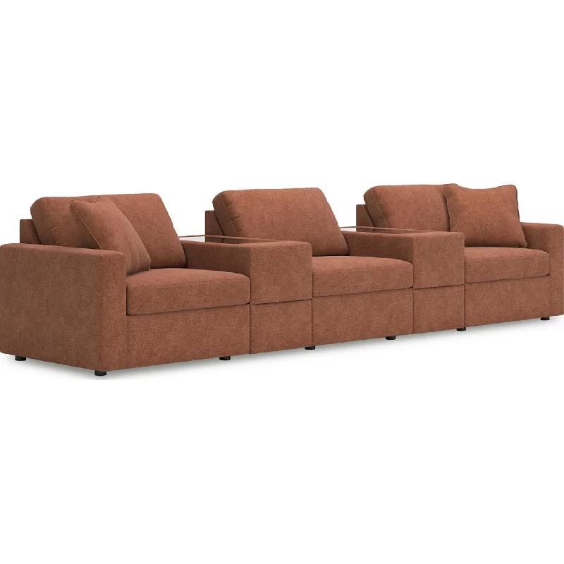 Modmax 5 Piece Modular Sectional with Storage Consoles