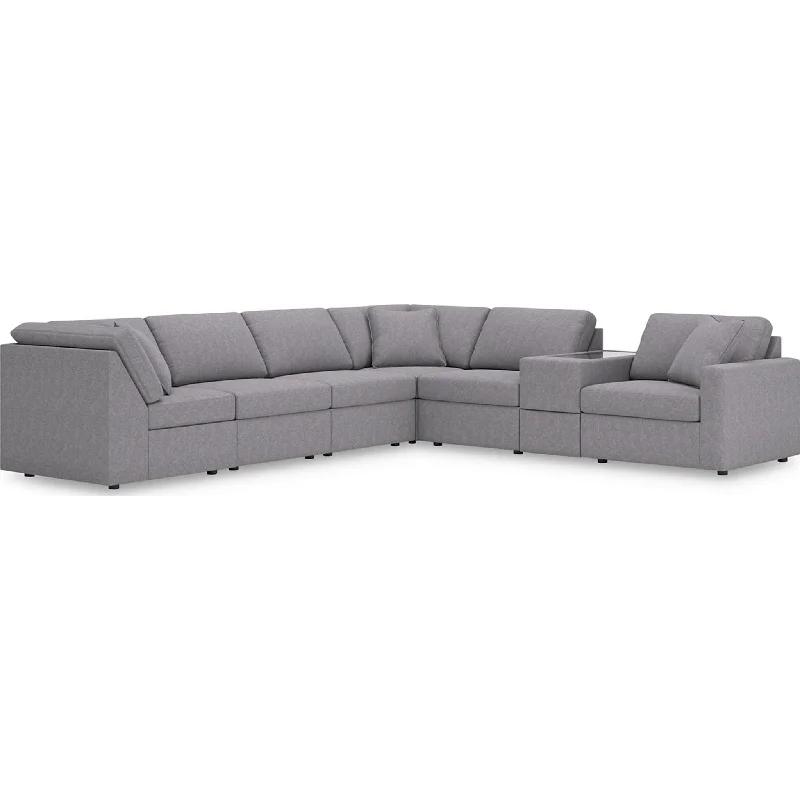 Modmax 7 Piece Modular Sectional with Storage Console