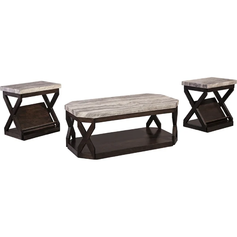 Radilyn 3 Pack Tables - Grayish Brown